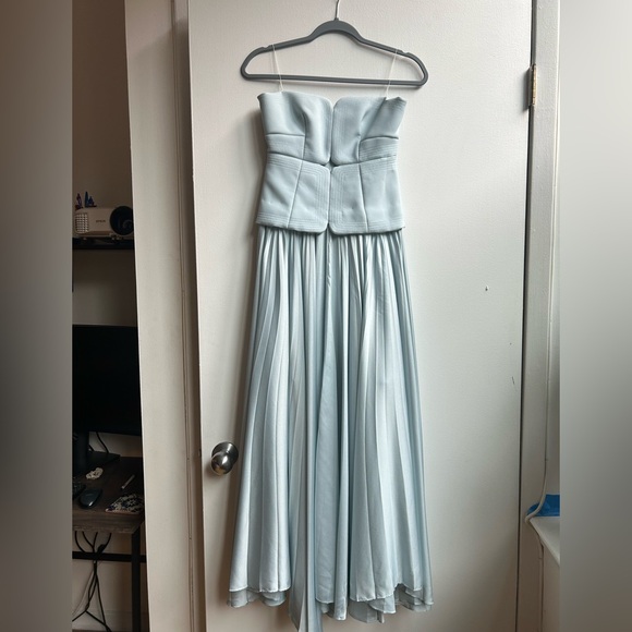 Acler | Dresses | Acler Blue Pleated Strapless Gown | Poshmark Acler | Dresses | Acler Blue Pleated Strapless Gown | Poshmark